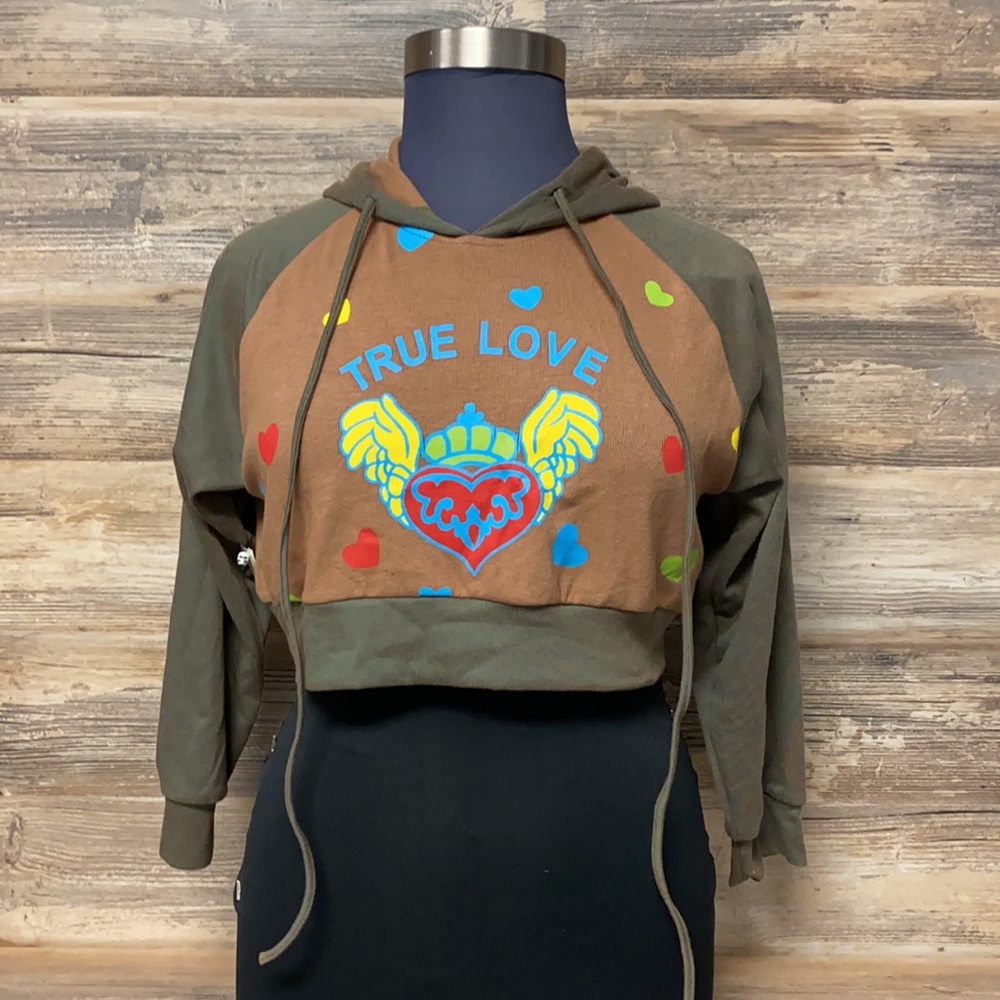 Fashion Overdose Celine Crop Hoodie NWT
